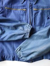 Load image into Gallery viewer, 1960s Faded French Moleskin Cyclist Jacket - L