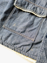 Load image into Gallery viewer, 1970s Sears Roebucks Sherpa Lined Denim Chore Jacket - L