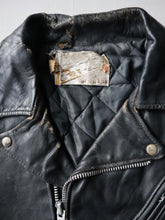 Load image into Gallery viewer, 1970s Distressed Schott Perfecto Leather Biker Jacket - S