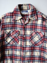 Load image into Gallery viewer, 1960s Pendleton Plaid Loop Collar Wool Shirt - S