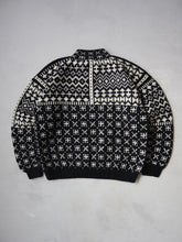 Load image into Gallery viewer, 1980's L.L. Bean Nordic Wool Henley Style Knit Sweater - M/L