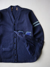 Load image into Gallery viewer, 1950s Wool Varsity Knit Cardigan - M