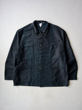 Load image into Gallery viewer, 1980s French Black Moleskin Chore Jacket - XL