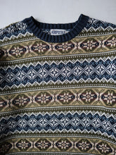 Load image into Gallery viewer, 1980's Crazy Knit Sweater - M
