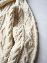 Load image into Gallery viewer, 1980's Cable Knit Wool Cardigan - S