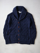 Load image into Gallery viewer, 1990s Polo Ralph Lauren Wool Shawl Cable Knit Cardigan - XS