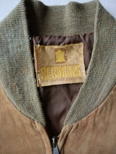 Load image into Gallery viewer, 1960s Distressed Bermans Suede Bomber Leather Jacket - L