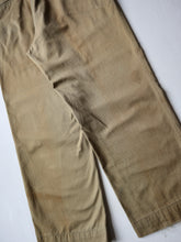 Load image into Gallery viewer, 1940s Distressed U.S Army Chino Trousers - 32"
