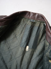 Load image into Gallery viewer, 1970/80s Brown Leather Biker Jacket - L