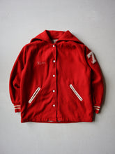 Load image into Gallery viewer, 1950/60's Holloway Hooded Varsity Jacket - M