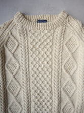 Load image into Gallery viewer, Lands End Wool Cable Knit Sweater - XL
