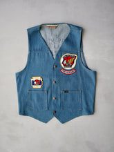 Load image into Gallery viewer, 1970's Sears Roebucks Gold Wing Road Riders Biker Denim Vest - M