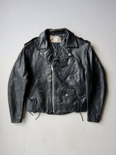 Load image into Gallery viewer, 1970s Distressed Schott Perfecto Leather Biker Jacket - S