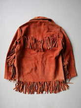 Load image into Gallery viewer, 1970s Suede Leather Fringe Jacket - M