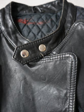Load image into Gallery viewer, 1980's Distressed Moto Biker Leather Jacket - S