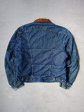 Load image into Gallery viewer, 1970s Wrangler Lined Denim Jacket with Corduroy Collar - M