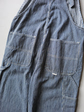 Load image into Gallery viewer, Big John Hickory Striped Overalls - 34"
