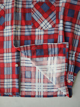 Load image into Gallery viewer, 1970's BVD Neva-Press Two Pocket Plaid Flannel Shirt - M
