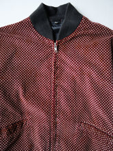Load image into Gallery viewer, 1980s Burgundy Dotted Bomber Jacket - XS