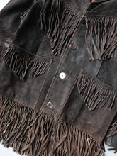 Load image into Gallery viewer, 1960s Buffalo Fringe Suede Leather Jacket - XS