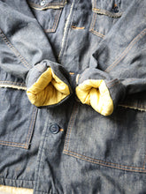 Load image into Gallery viewer, 1970s Sears Roebucks Sherpa Lined Denim Chore Jacket - L