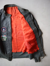 Load image into Gallery viewer, 1980s German Army Leather Pilot Jacket - L