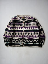 Load image into Gallery viewer, Made in Ecuador Rey Wear Wool Hand Knit Cardigan - XL
