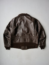 Load image into Gallery viewer, 1980s U.S Navy G-1 Leather Flight Jacket - L