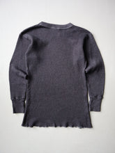 Load image into Gallery viewer, 1990s Overdyed Waffle Thermal Long Sleeve - S/M