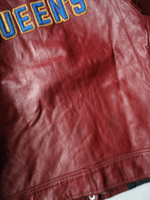 Load image into Gallery viewer, 1980's Queens Leather Varsity Jacket - S