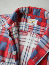 Load image into Gallery viewer, 1970's BVD Neva-Press Two Pocket Plaid Flannel Shirt - M