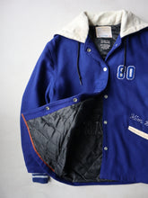 Load image into Gallery viewer, 1980s Delong Hooded Varsity Jacket - M