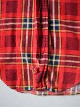 Load image into Gallery viewer, 1970s Distressed Gaddi Plaid Flannel Shirt - M