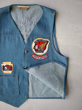 Load image into Gallery viewer, 1970's Sears Roebucks Gold Wing Road Riders Biker Denim Vest - M