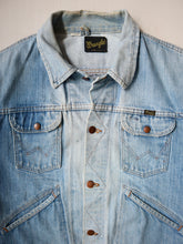 Load image into Gallery viewer, 1960s Wrangler 124MJ Selvedge Denim Jacket with Repairs - L