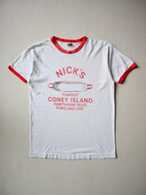Load image into Gallery viewer, 1980s Nick's Famous Coney Island Champion Ringer T-Shirt - M