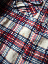 Load image into Gallery viewer, 1960s Pendleton Plaid Loop Collar Wool Shirt - S