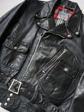 Load image into Gallery viewer, 1960's British Cycle Leathers D Pocket Leather Biker Jacket - M