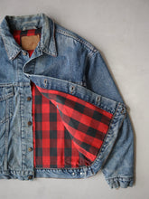 Load image into Gallery viewer, 1990s Made in USA Levi's Flannel Lined Denim Jacket - XL