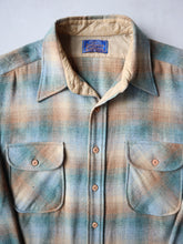 Load image into Gallery viewer, 1970s Pendleton Shadow Plaid Flannel Shirt - L