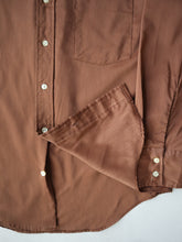 Load image into Gallery viewer, 1970's Brown Polyester Shirt - M
