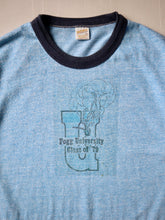 Load image into Gallery viewer, 1970s Fogg University Ringer T-Shirt - S