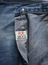 Load image into Gallery viewer, Heavily Repaired and Distressed RRL Buckle Back Jeans - 38"