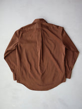 Load image into Gallery viewer, 1970's Brown Polyester Shirt - M