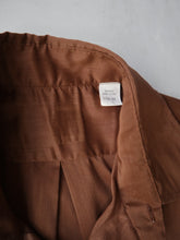 Load image into Gallery viewer, 1970's Brown Polyester Shirt - M