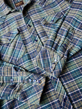 Load image into Gallery viewer, 1980s Roebucks Western Pearl Snap Flannel Shirt - L