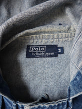 Load image into Gallery viewer, 1980's Made in USA Polo Ralph Lauren Nautical Duffle Denim Jacket - M - L/XL