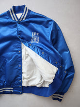 Load image into Gallery viewer, 1990s Lite Beer Satin Bomber Jacket - XL