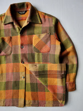 Load image into Gallery viewer, 1960s Holiday Sportswear Plaid Wool Loop Collar Shirt - M