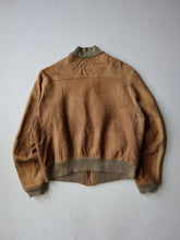 Load image into Gallery viewer, 1960s Distressed Bermans Suede Bomber Leather Jacket - L